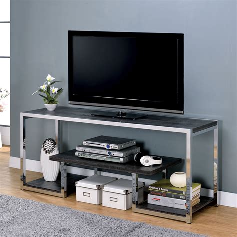 stainless steel tv cabinet|Metal TV Stands & Entertainment Centers You'll Love .